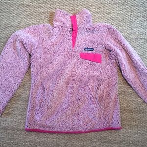 Pink 1/4 button Patagonia fleece